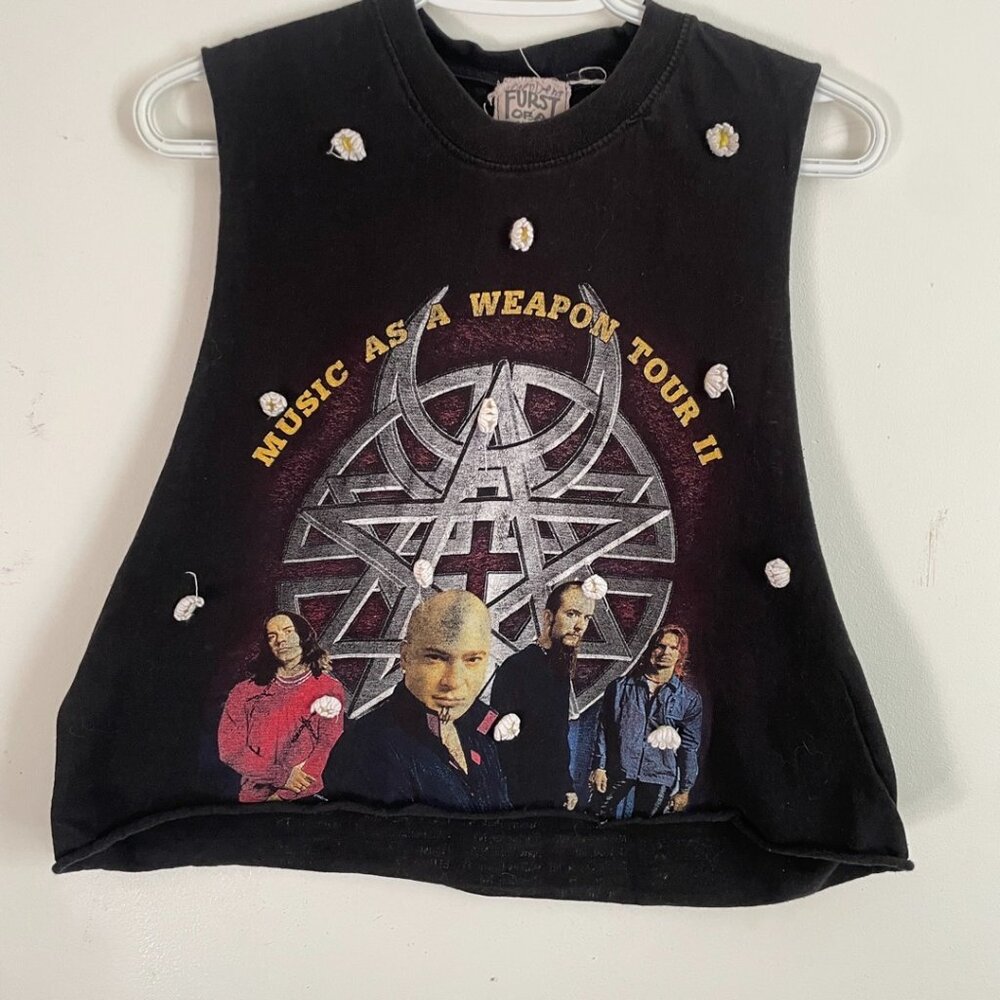 Vintage Disturbed “Music As A Weapon Tour II” Cutoff Tank